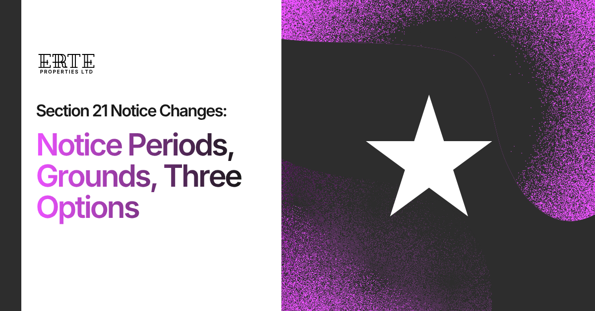 Section 21 Notice Changes:Notice Periods, Grounds, Three Options